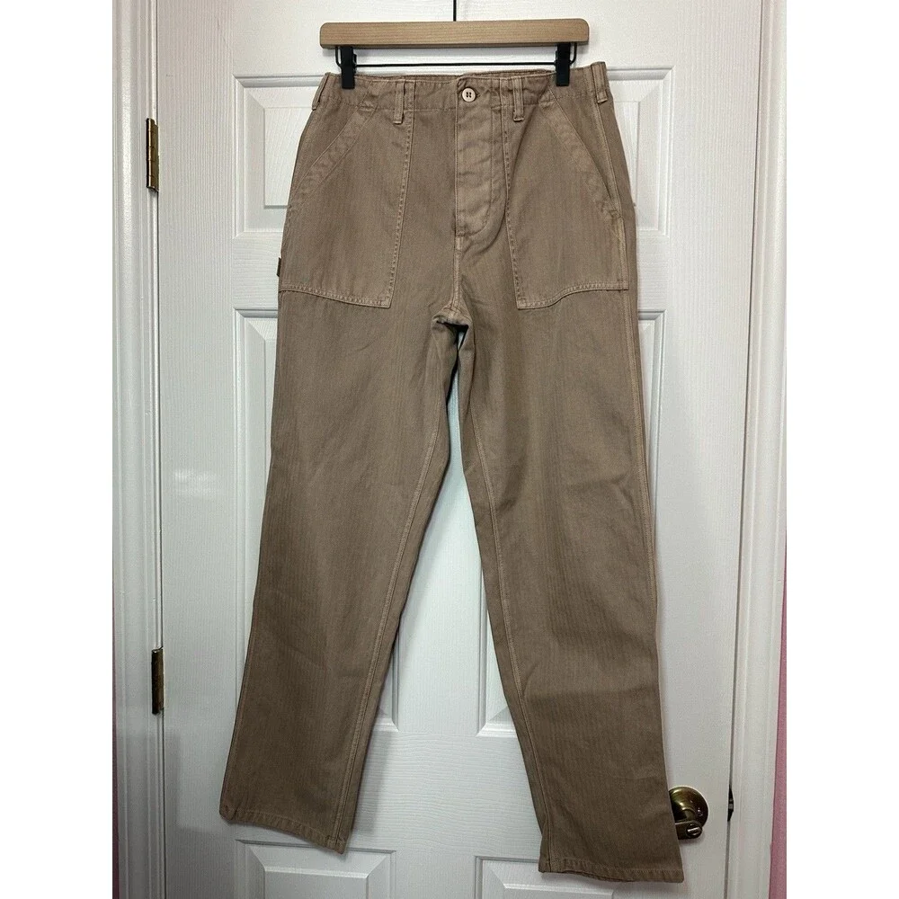 Size 30 Nike Life Men Fatigue Pants HJ0645-227 Hemp Beige Khaki Twill NEW